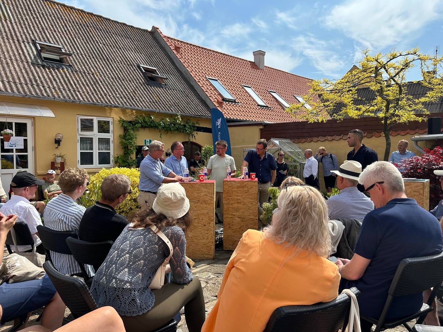 Fra venstre mod højre: Peter Rasmussen, Circle K, Søren Have, Concito, Jeppe Juul, Rådet for Grøn Omstilling, og Niels Flemming Hansen (K). | Foto: Foto: Mads Oddershede