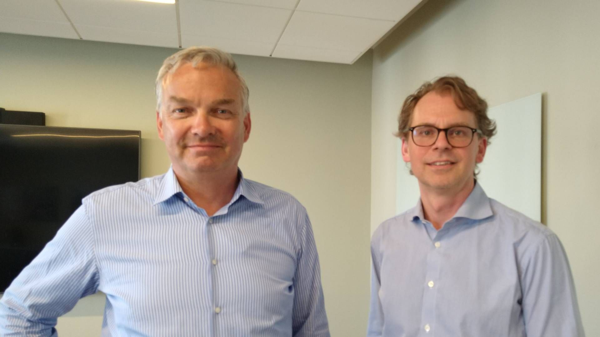 Mats Langensjö (left) with his close associate Claes Green. Together, they will be lead consultants on the performance review of the AP funds. | Photo: AMWatch / Kim Wiesener