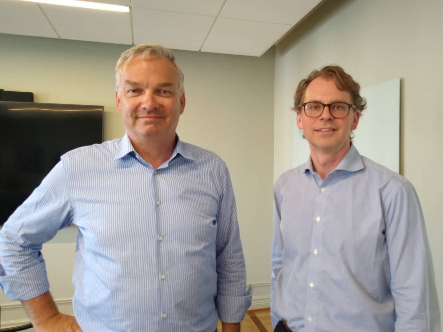 Mats Langensjö (left) with his close associate Claes Green. Together, they will be lead consultants on the performance review of the AP funds. | Photo: AMWatch / Kim Wiesener
