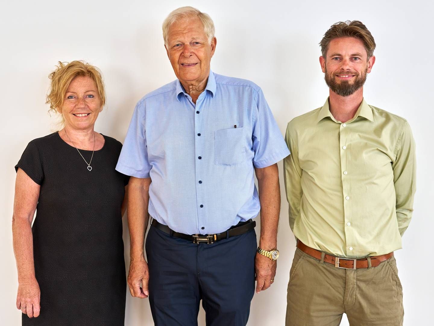 Beslutningstagerne bag det nye samarbejde er fra venstre Anette Kodahl Ledet, Preben Kjær Pedersen og Morten Holst Aaen. | Foto: PR / Laros