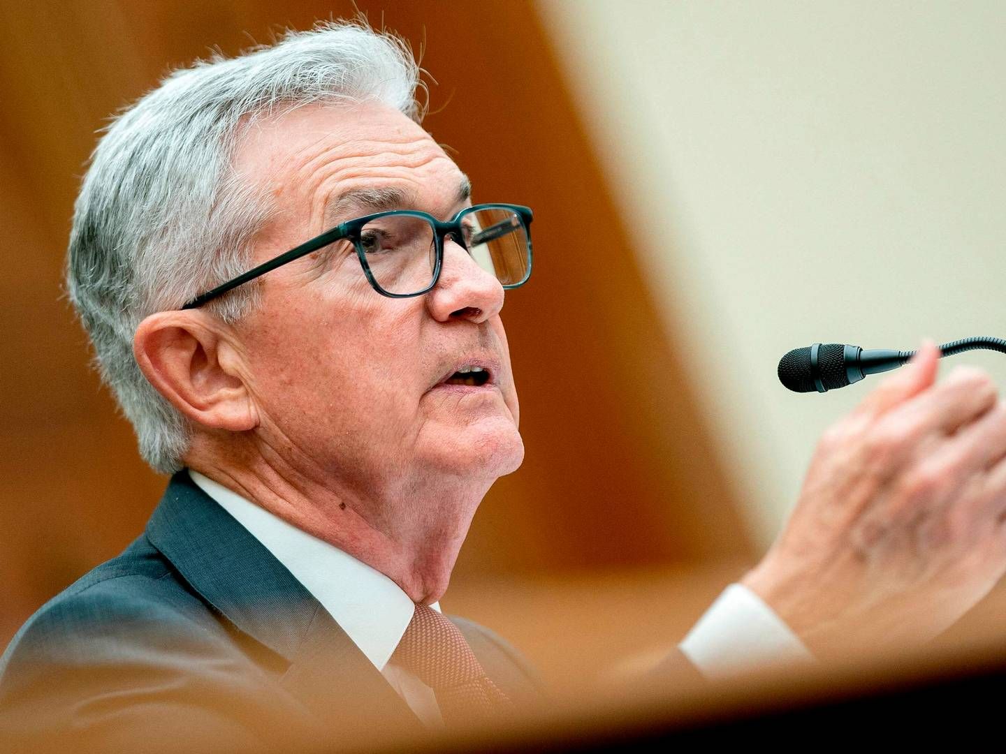 Jerome Powell, formand for Federal Reserve, kalder det sandsynligt at renten hæves to gange mere i år. | Foto: Stefani Reynolds/AFP/Ritzau Scanpix