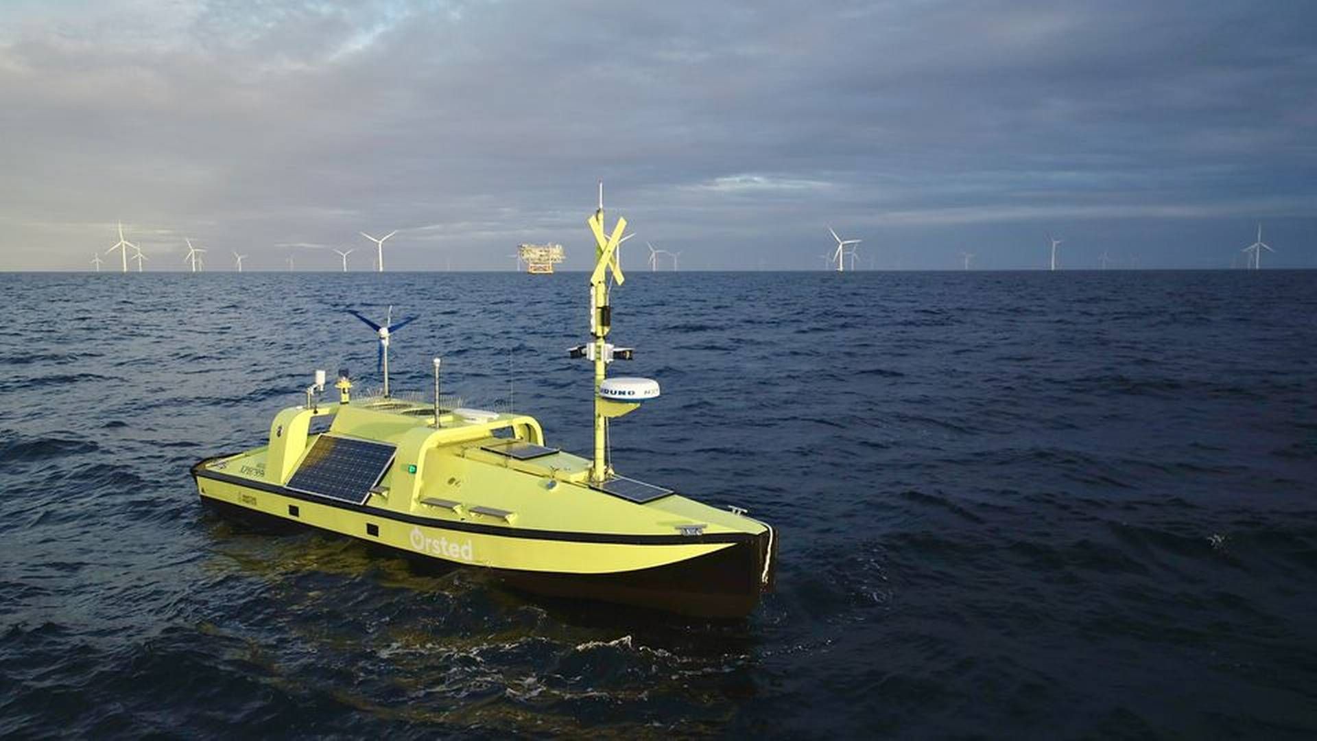 Hugin ble godkjent i 2022 for utplassering i området Sørlige Nordsjø. Fartøyet har samlet inn data for å hjelpe Blåvinge-teamet med å forbedre sin kunnskap om vindklimaet i dette området. | Foto: Ørsted