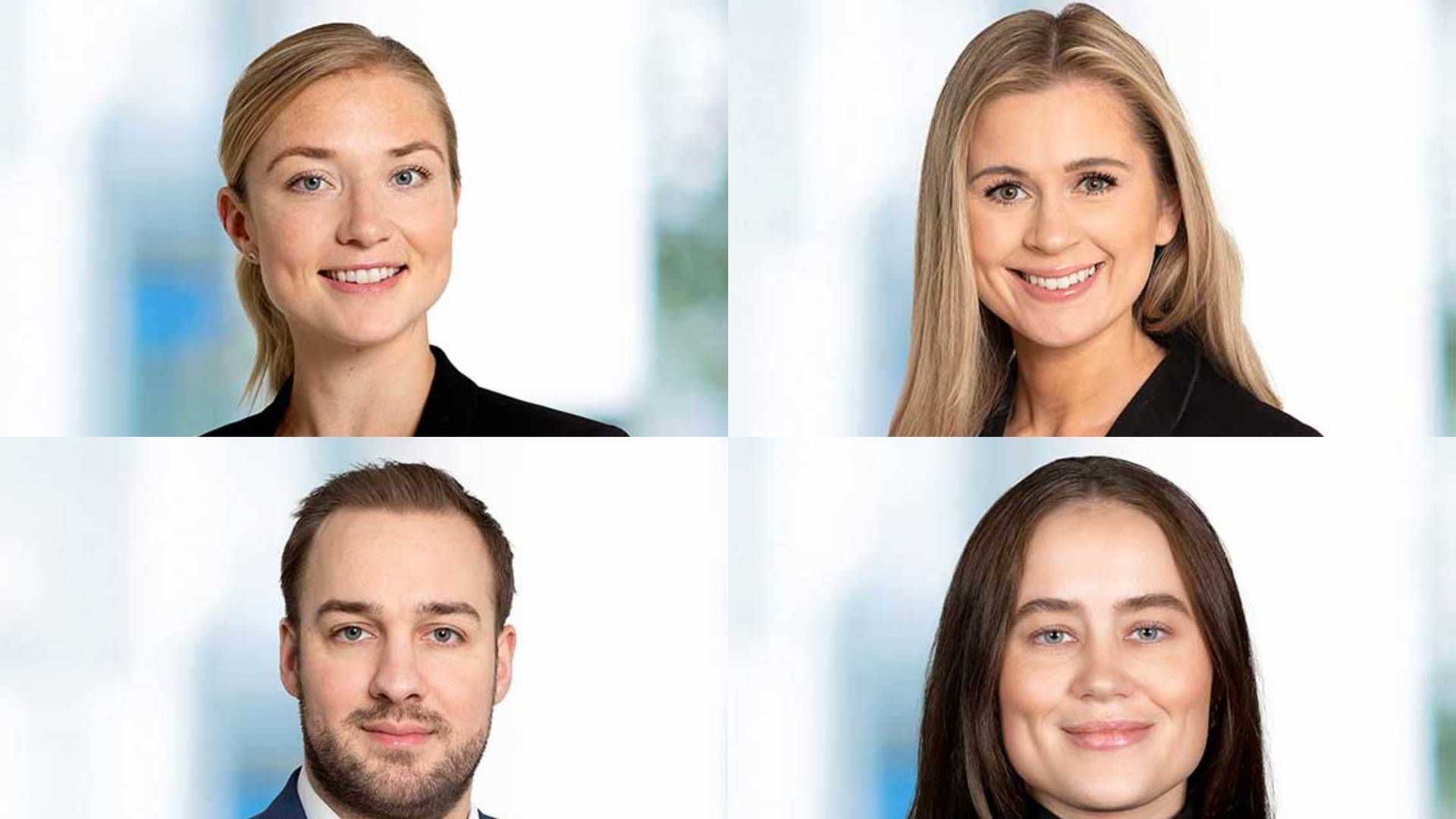 OPPRYKK: Anette Plassen, Caroline Eriksen, Jacob Friis Gottrup og Lisa Charlotte Jakobsen blir senioradvokater i Kvale. | Foto: Kvale