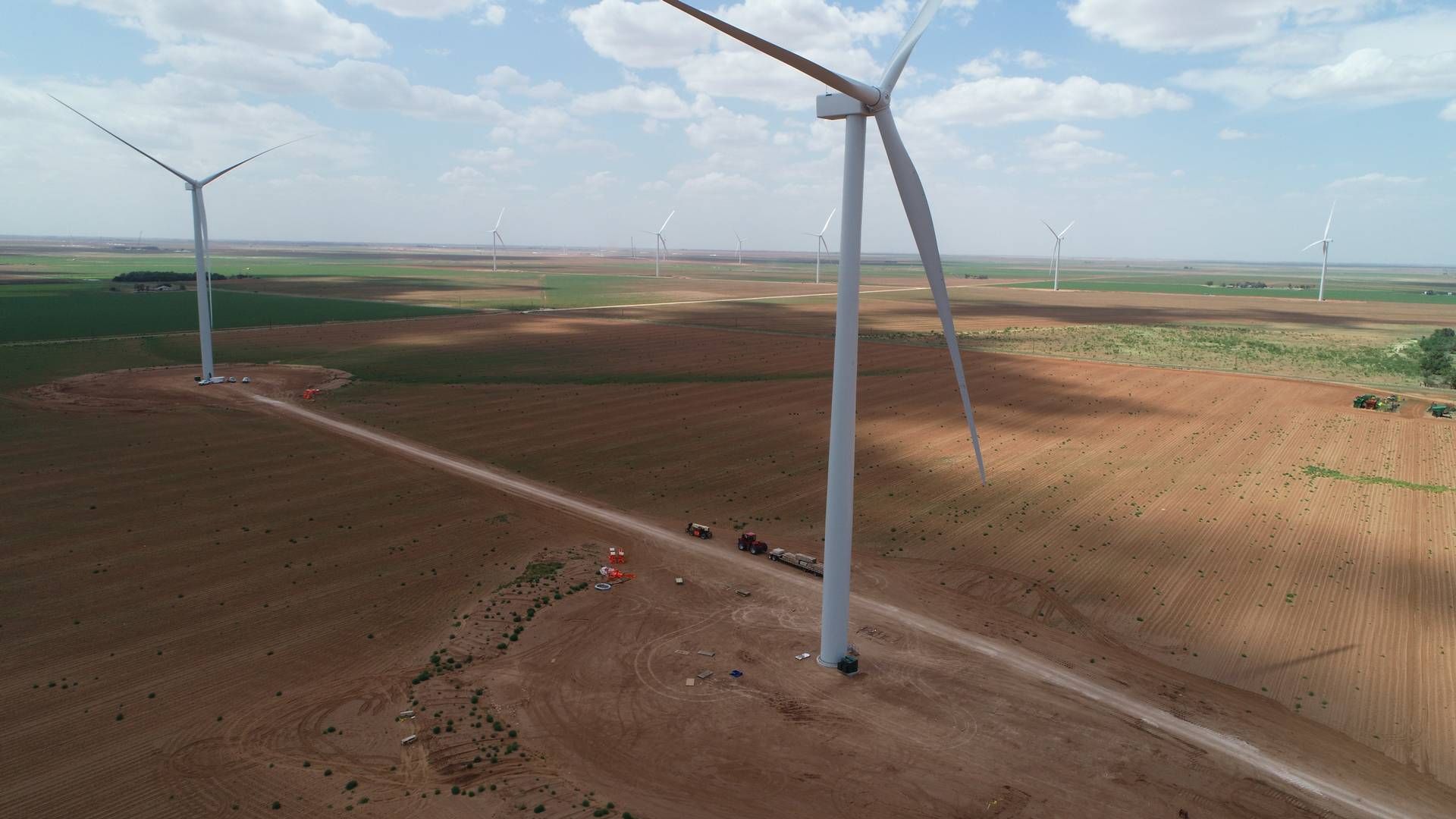 Ørsted wind turbines whirring in Texas. | Photo: Pr/ Ørsted