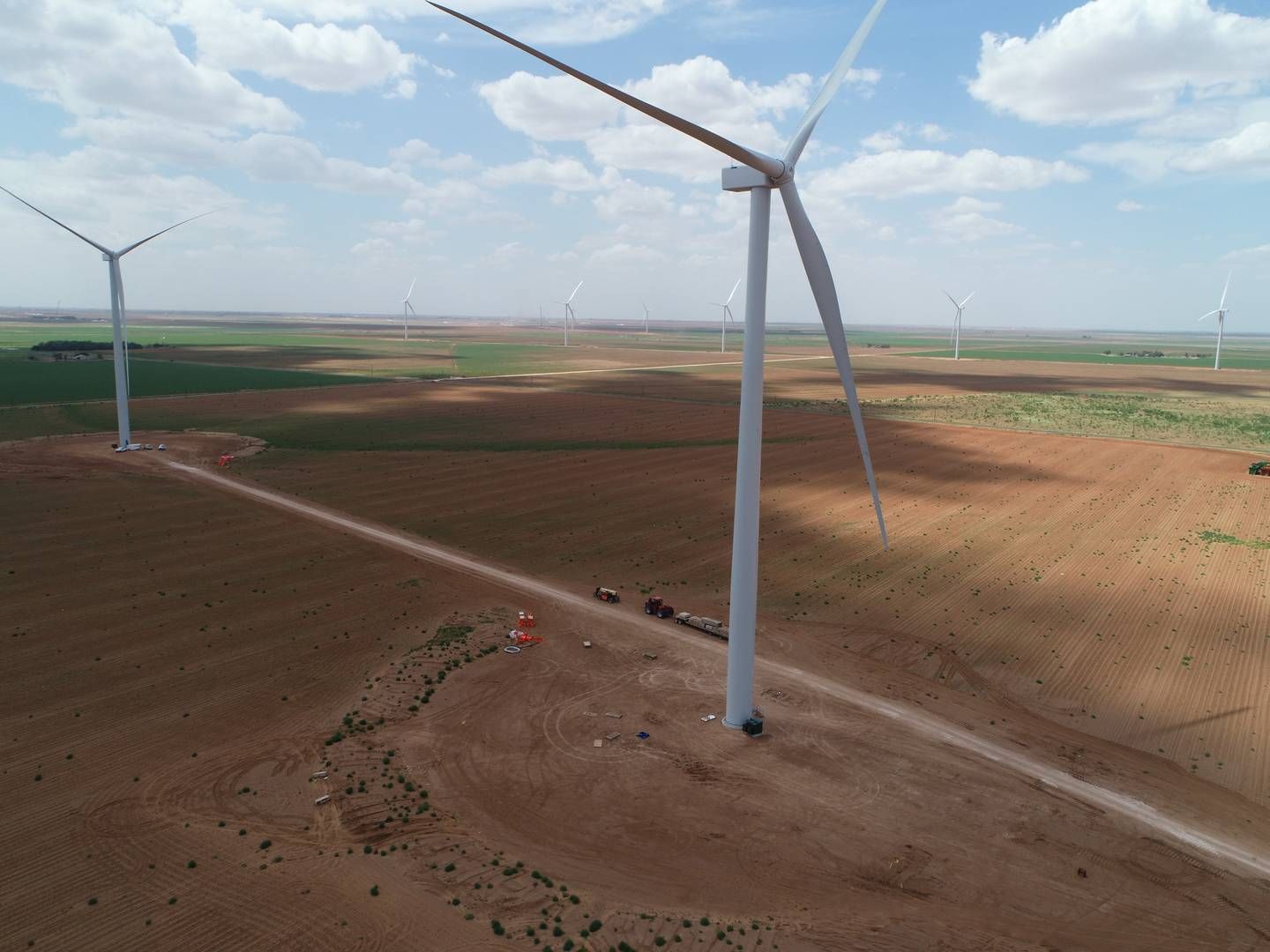 Ørsted wind turbines whirring in Texas. | Photo: Pr/ Ørsted