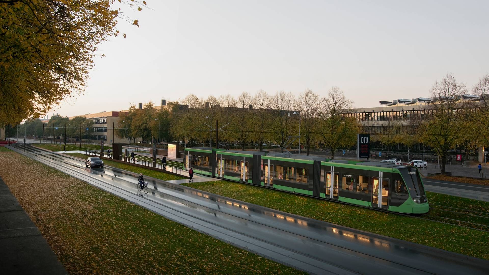 "Det vil sandsynligvis være fordelagtigt simpelthen at nedlægge letbanen som det første, når letbanen står færdig i 2025," lyder det fra specialkonsulent. | Foto: Hovedstadens Letbane/Gottlieb Paludan Architects