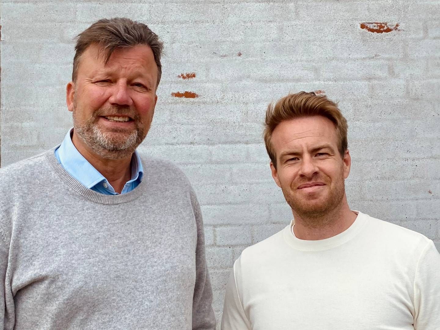 Morten Hellesen (tv) overtog i maj direktørtitlen i Frankly Juice fra medstifter Christian Bowall (th), der i dag er kommerciel direktør. | Foto: PR/Frankly Juice