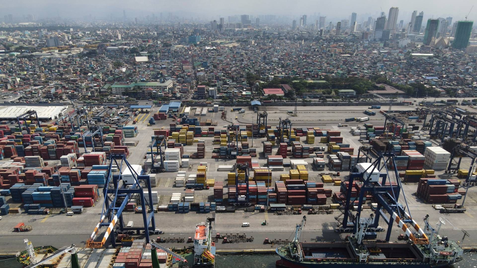 Arkivfoto fra containerhavn i Manila | Foto: Aaron Favila/AP/Ritzau Scanpix