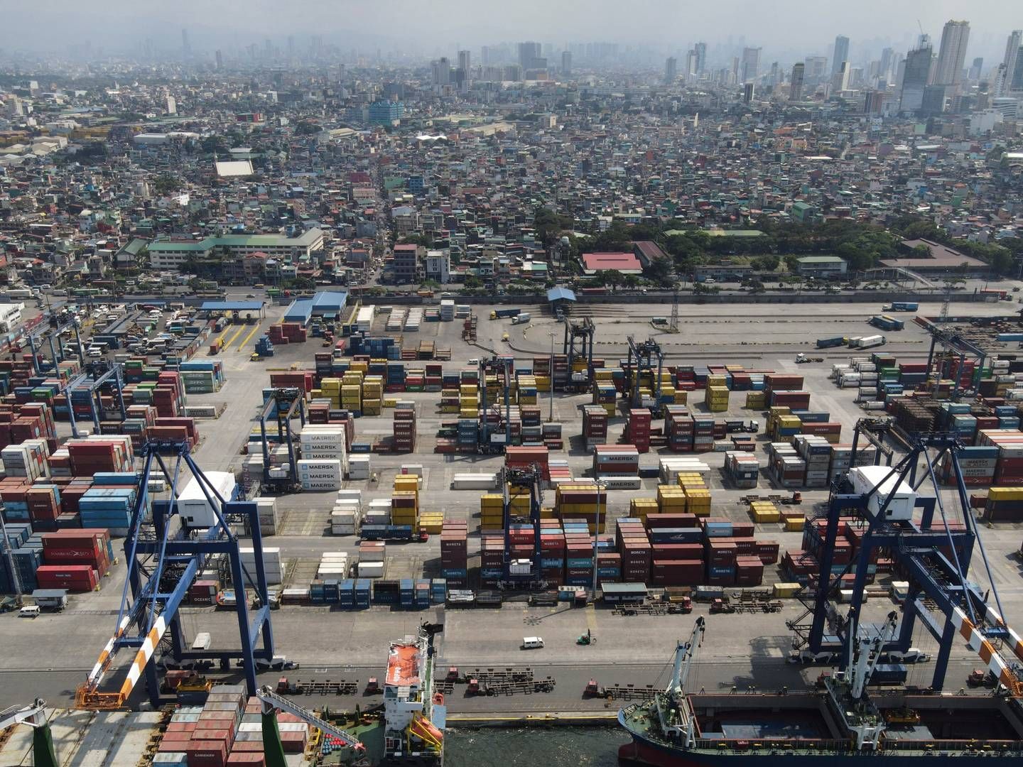 Archival image from container port in Manila. | Photo: Aaron Favila/AP/Ritzau Scanpix