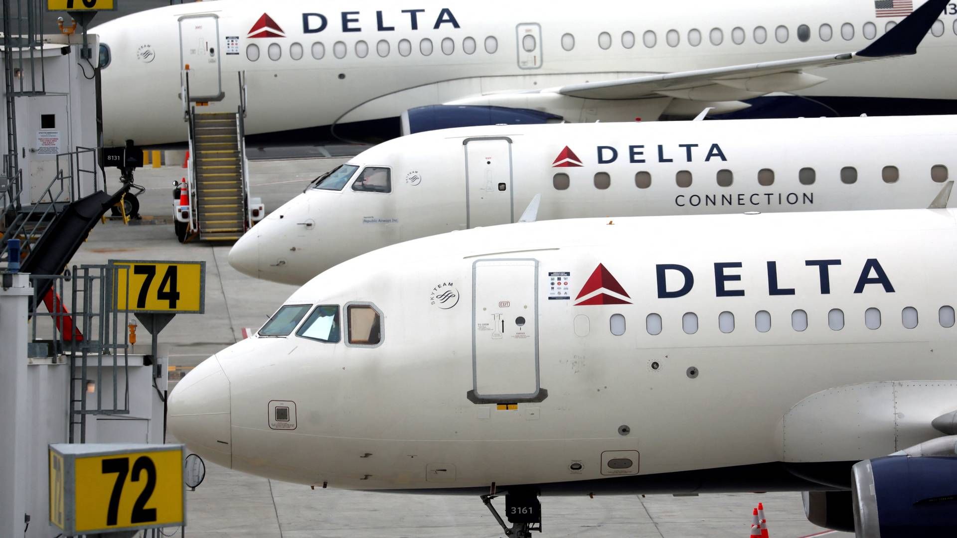 Flyselskabet Delta Airlines præciserer sine forventninger til året efter bedre end ventet efterspørgsel. | Foto: Mike Segar/Reuters/Ritzau Scanpix