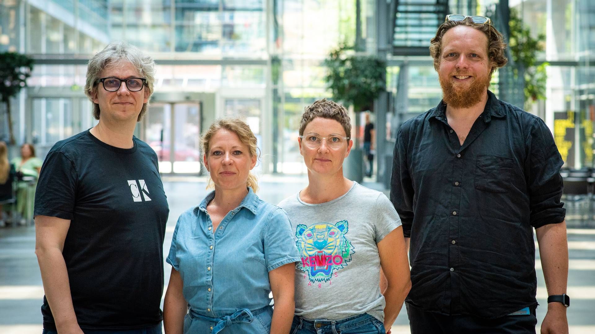 Fra venstre til højre: Erik Grönvall, Marie Ertner, Anna Vallgårda og Jonas Fritsch. | Foto: IT-Universitetet