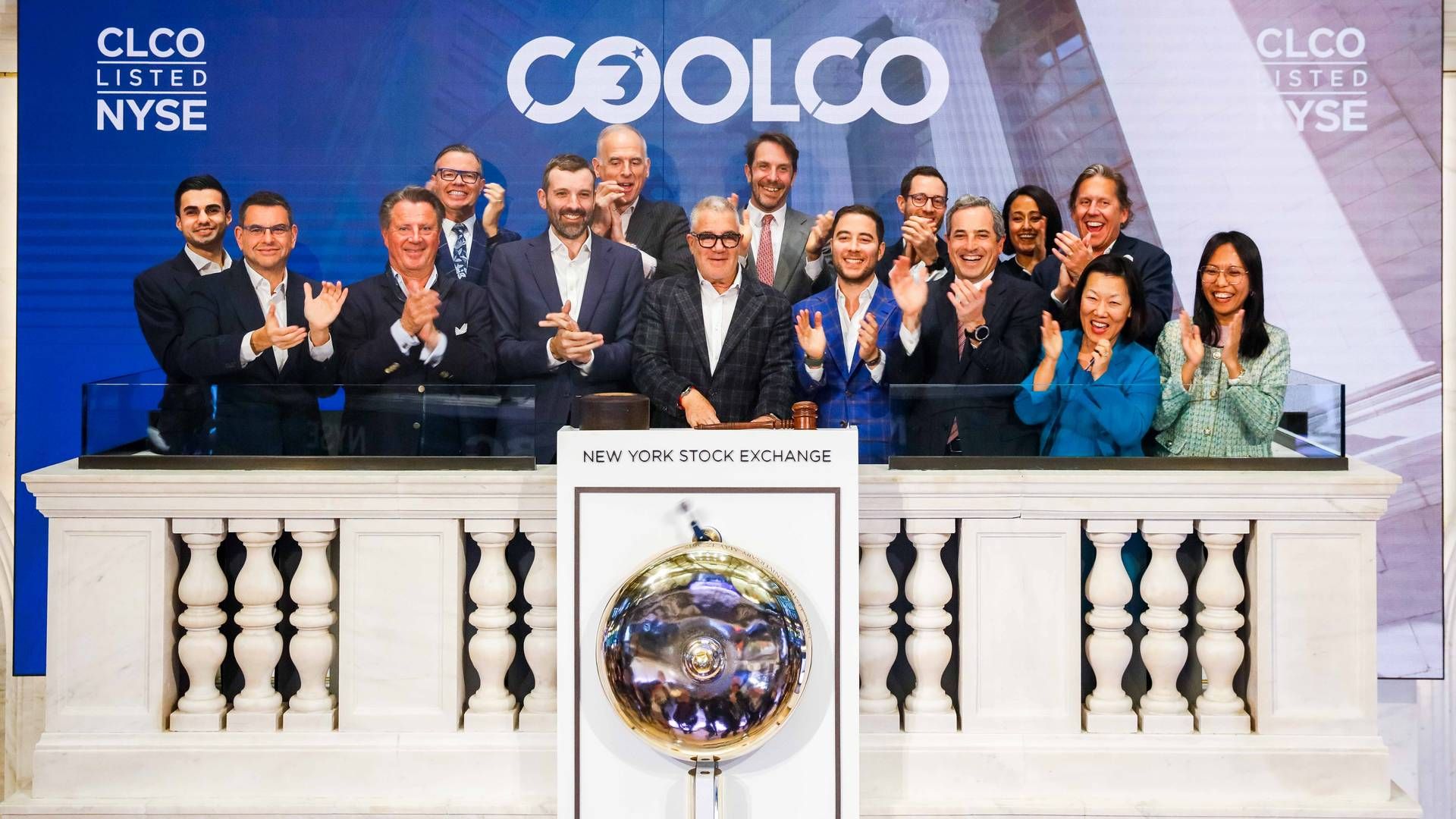 Idan Ofer rings the bell at the New York Stock Exchange in March this year, marking the IPO of Cool Company. | Photo: Pr-foto