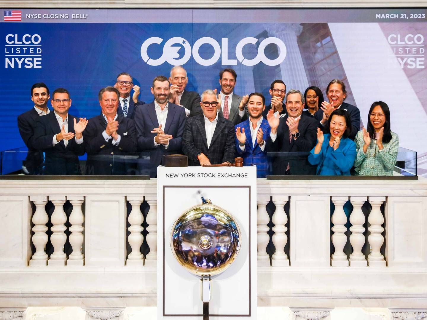 Idan Ofer rings the Closing Bell at the New York Stock Exchange in March this year, marking the IPO of Cool Company. | Foto: Pr-foto