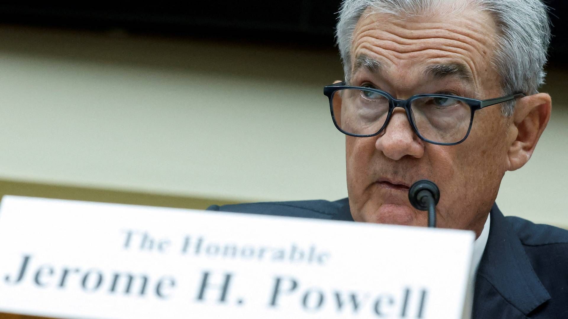Jerome Powell, chef for den amerikanske centralbank forventer flere rentestigninger. | Foto: Jonathan Ernst/Reuters/Ritzau Scanpix