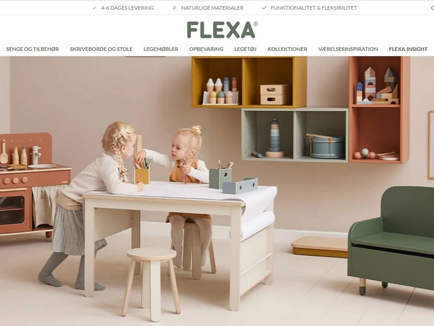 ”Forandringens vinde blæser,” siger direktør Malene Gammelgaard Nielsen fra børnemøbelbrandet Flexa, der dropper sin butik og base i midten af Aarhus i et presset marked. | Foto: Screenshot/Flexa