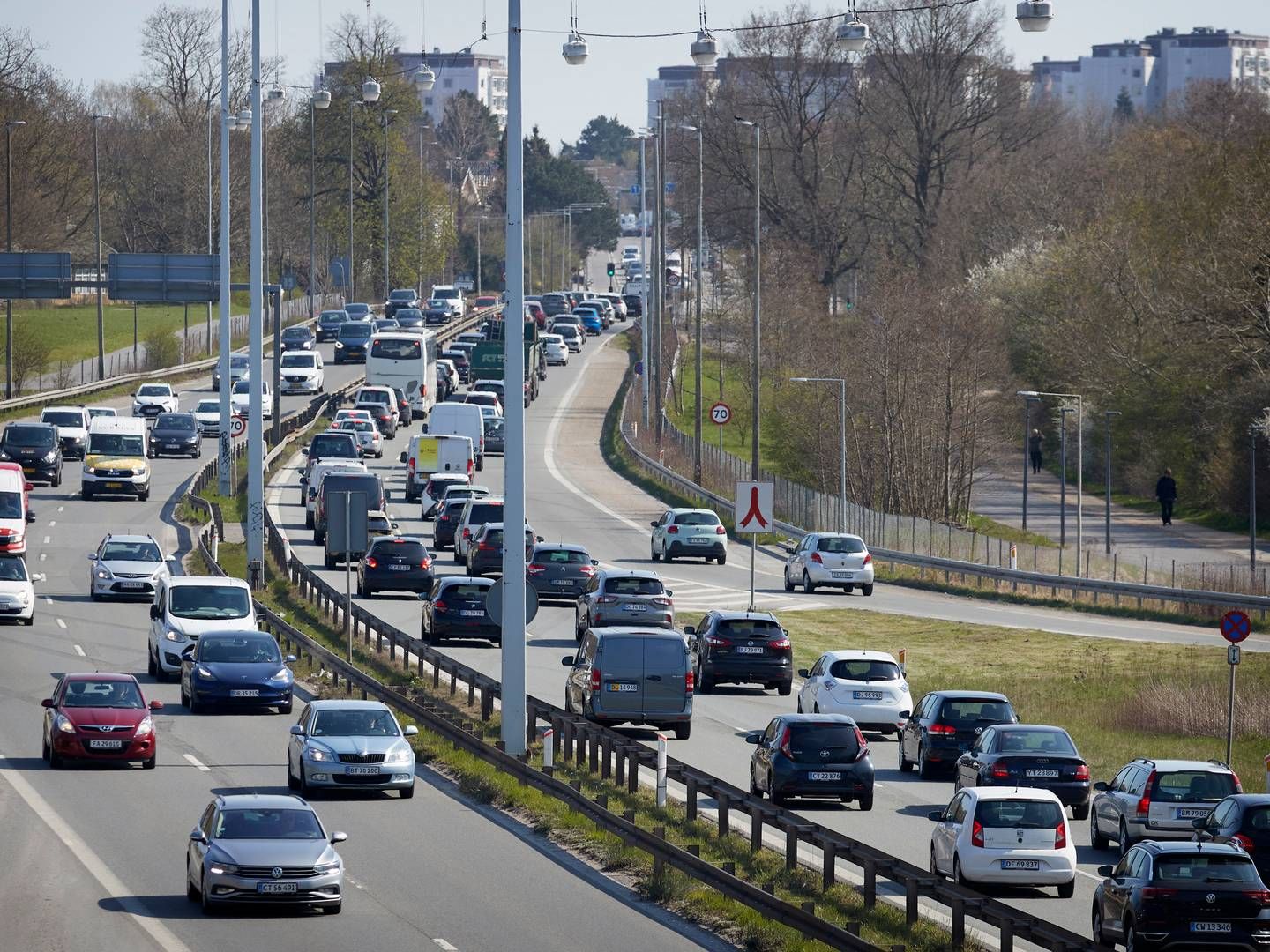 Forligskredsen bag infrastrukturaftalen har fundet mere end 450 mio. kr. ekstra til udbygningen af Kalundborgmotorvejens tredje etape. | Foto: Jens Dresling/Ritzau Scanpix