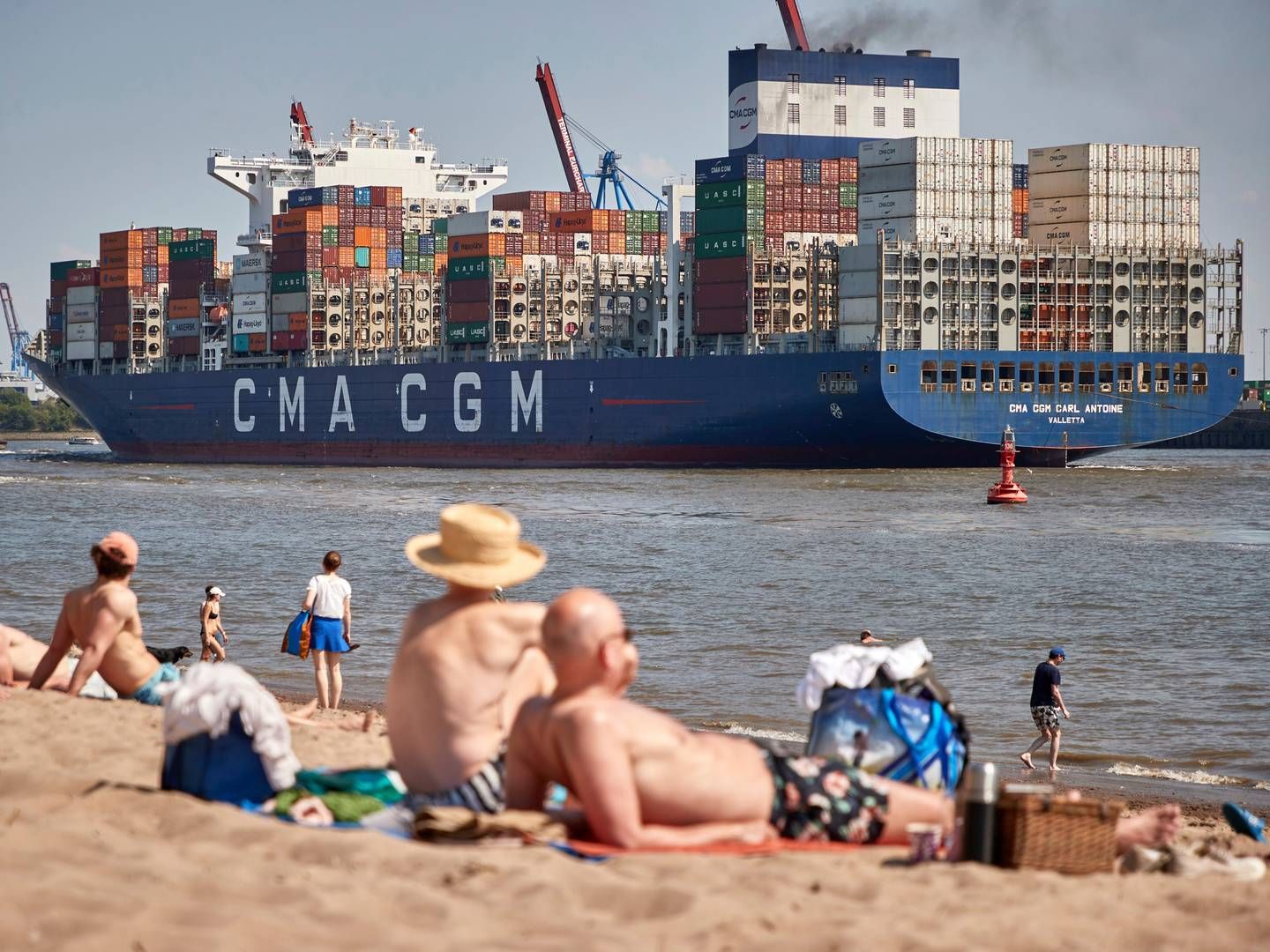 En skat på udledning af CO2 og shippingindustriens mål for at skære i klimaaftrykket er de centrale temaer på kommende klimamøde. | Foto: Georg Wendt/AP/Ritzau Scanpix