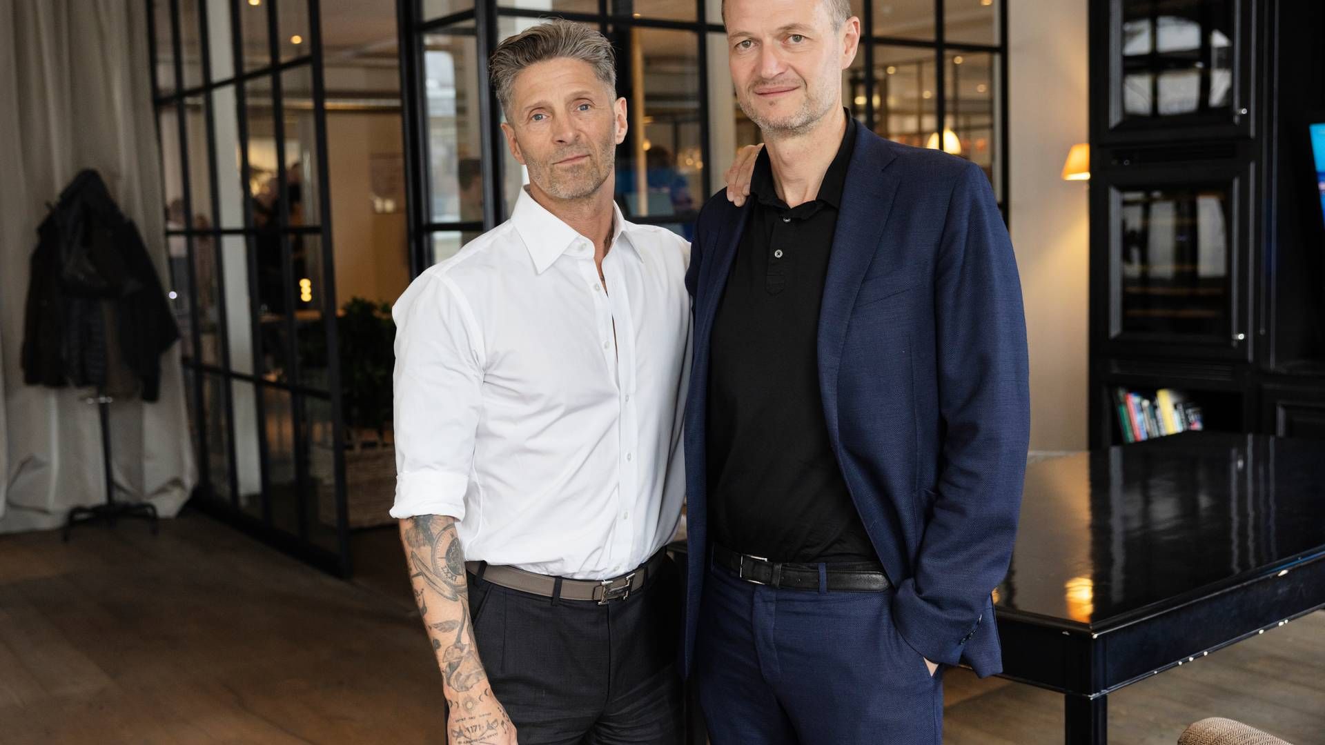Stifter Kaspar Basse og adm. direktør Thomas Nørøxe. | Foto: Gregers Tycho
