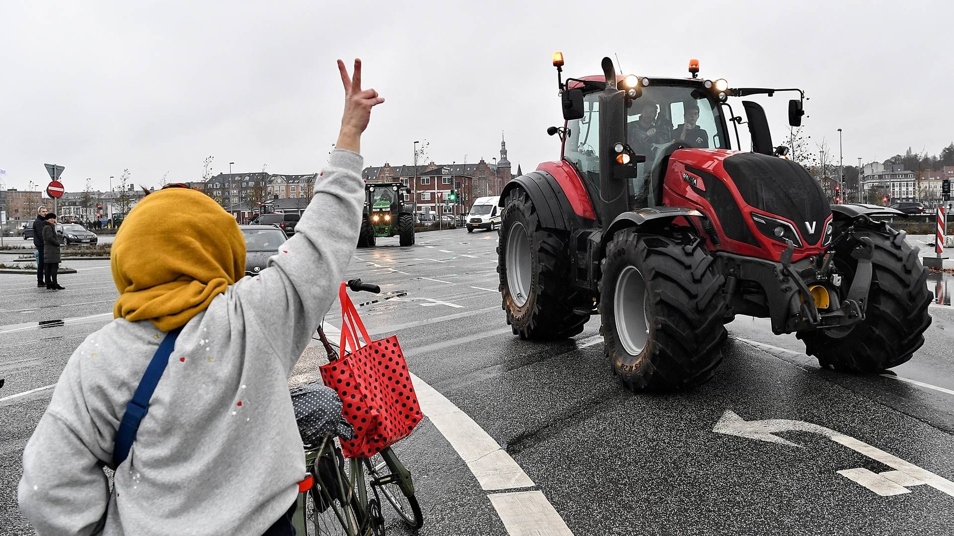 Landmænd har de seneste år protesteret flere gange over deres rammevilkår, både i Danmark og EU. Her fra en traktordemonstration i Aarhus i 2020. | Foto: Ernst van Norde