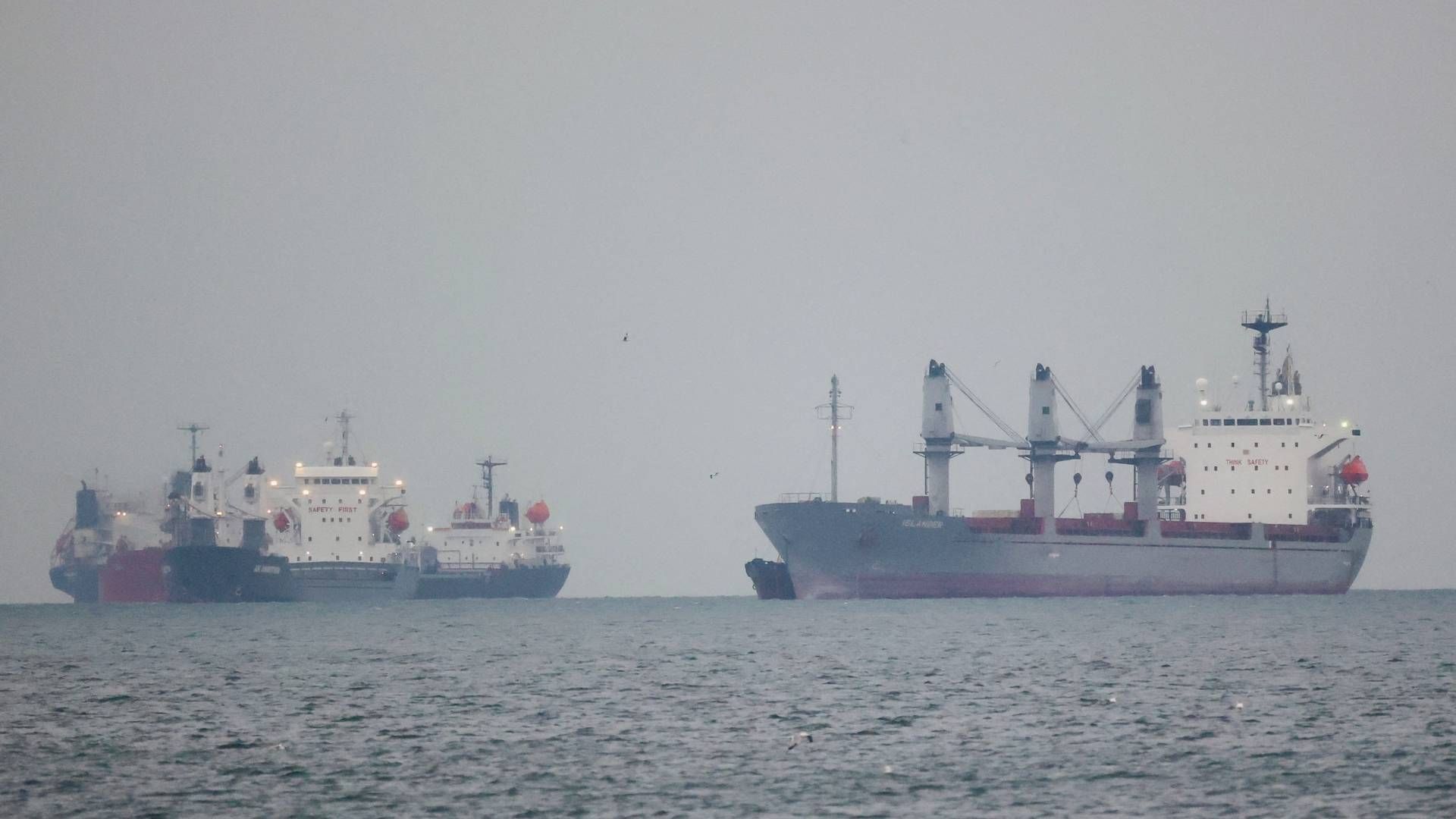 Ships loaded with grain from Ukraine are waiting near Istanbul. | Photo: Yoruk Isik/Reuters/Ritzau Scanpix