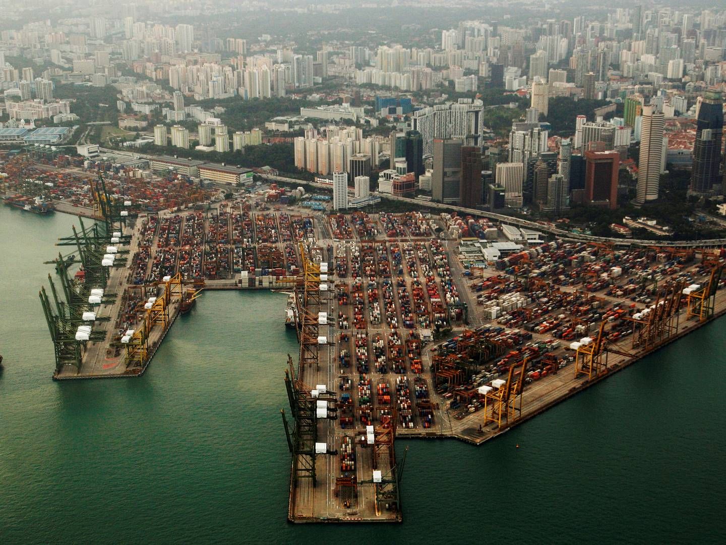 The Port of Singapore is the world hub for bunker oil trading. | Photo: Edgar Su/Reuters/Ritzau Scanpix