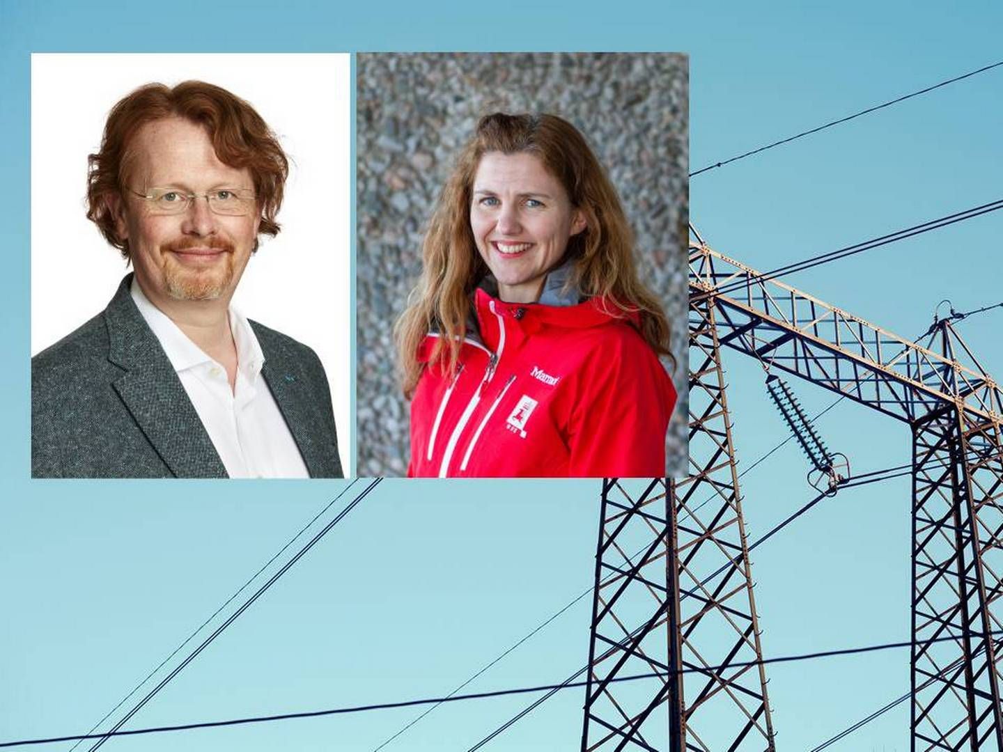 Henrik Glette (t.v.) er overrasket over at Inga Nordberg ikke vil la Statnett selge 132 kV-nett til Linja:.