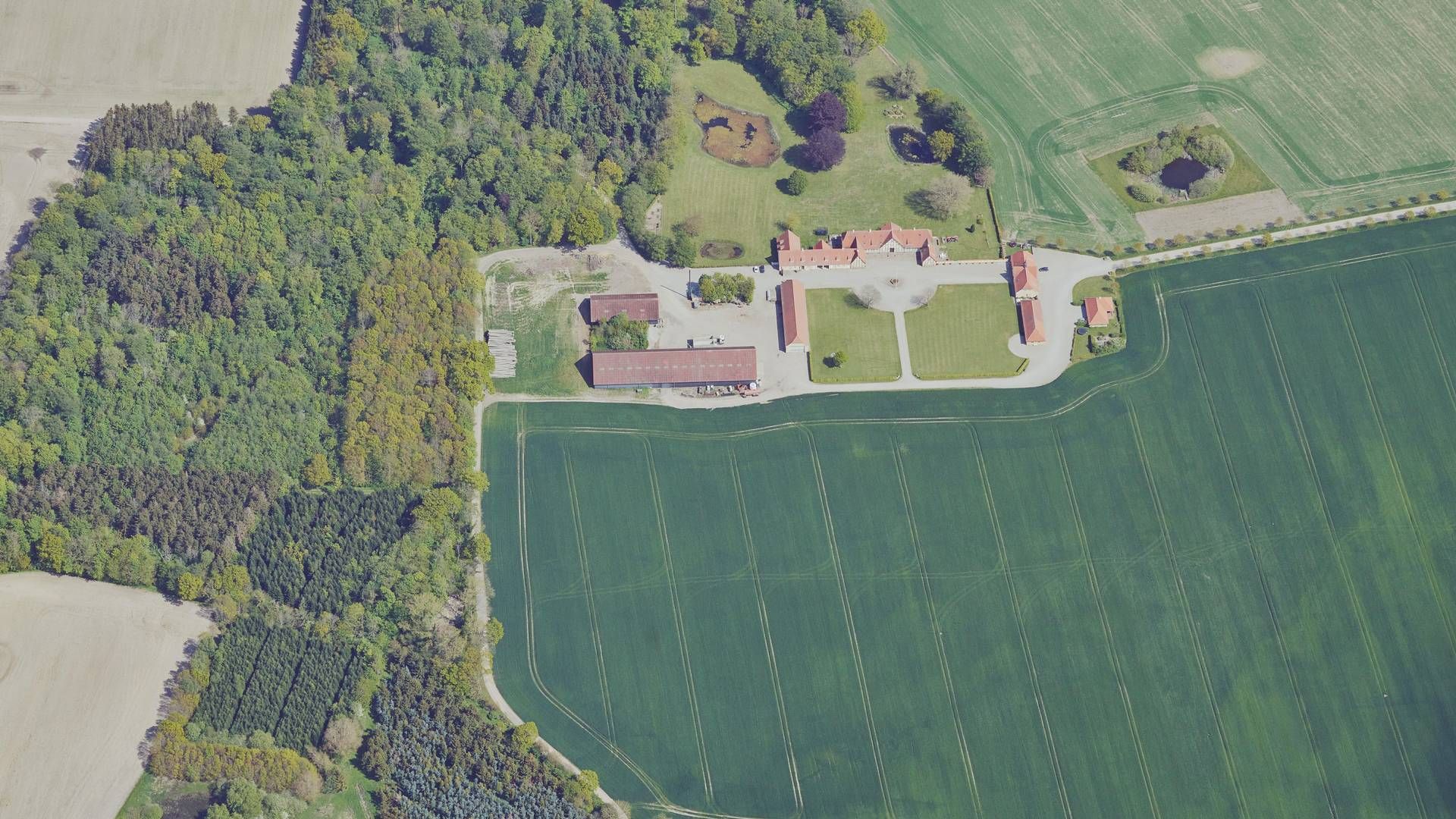 Kejrup Gods på Nordfyn har fået afkræftende konklusion fra revisionen. | Foto: Skråfoto/kortforsyningen.dk