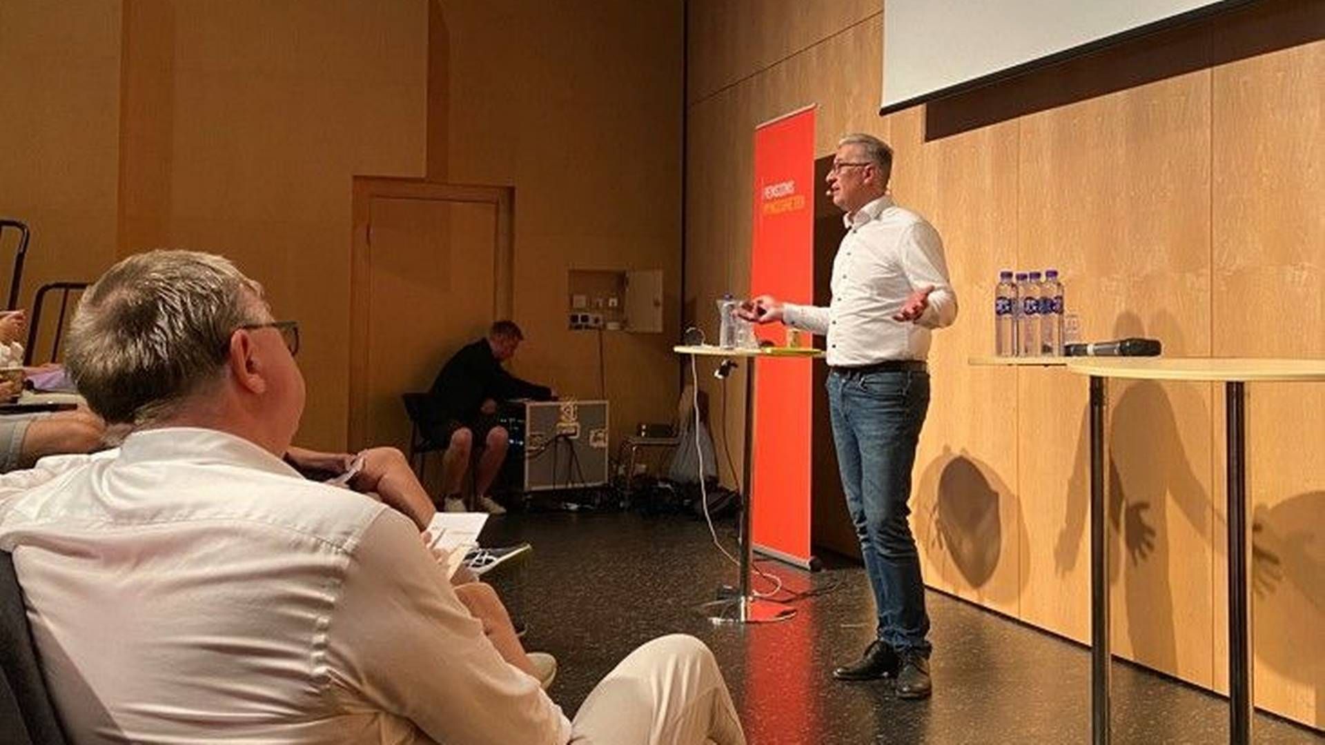 At the Swedish democracy festival, Almedalsveckan, Stefan Lundbergh presented a comparison of the pension systems in five Northern European countries. | Photo: Pensionsmyndigheten / PR