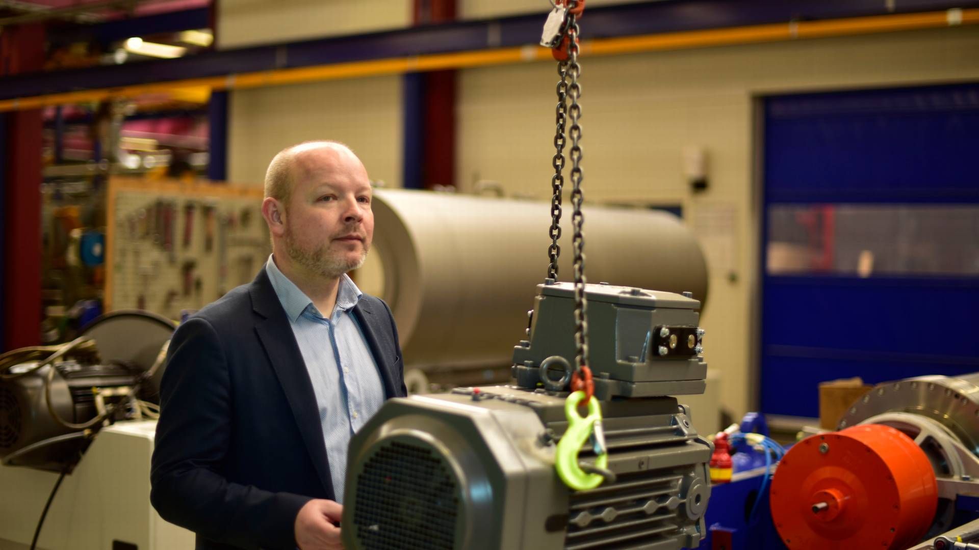 Per Lund Hansen siger, at Alfa Laval "kører på rimelig høje tangenter."