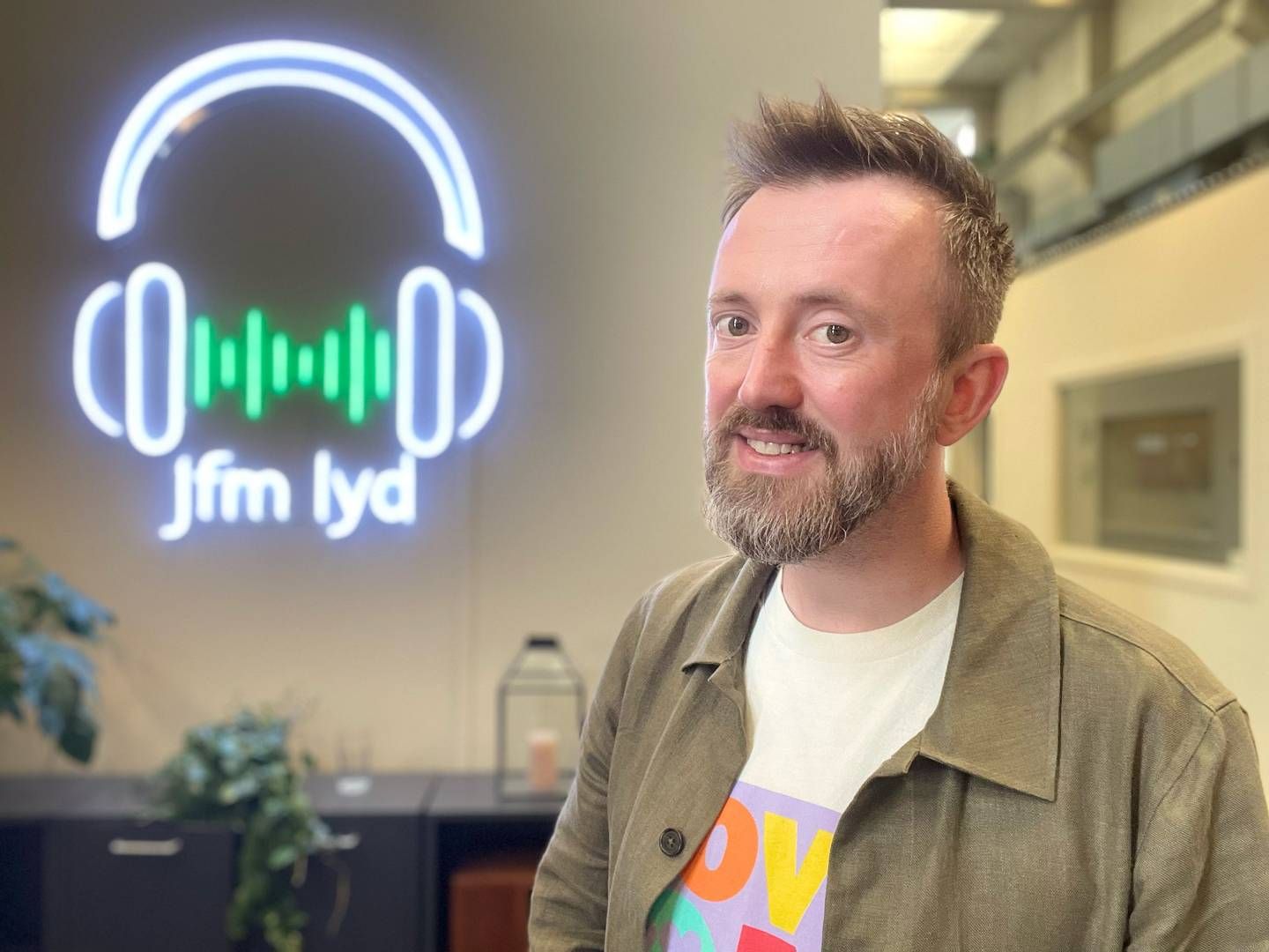 Søren Bygbjerg tiltrådte som direktør for JFM Lyd i januar. Før det var han chef for DR Ung Radio og Podcast. | Foto: Privatfoto