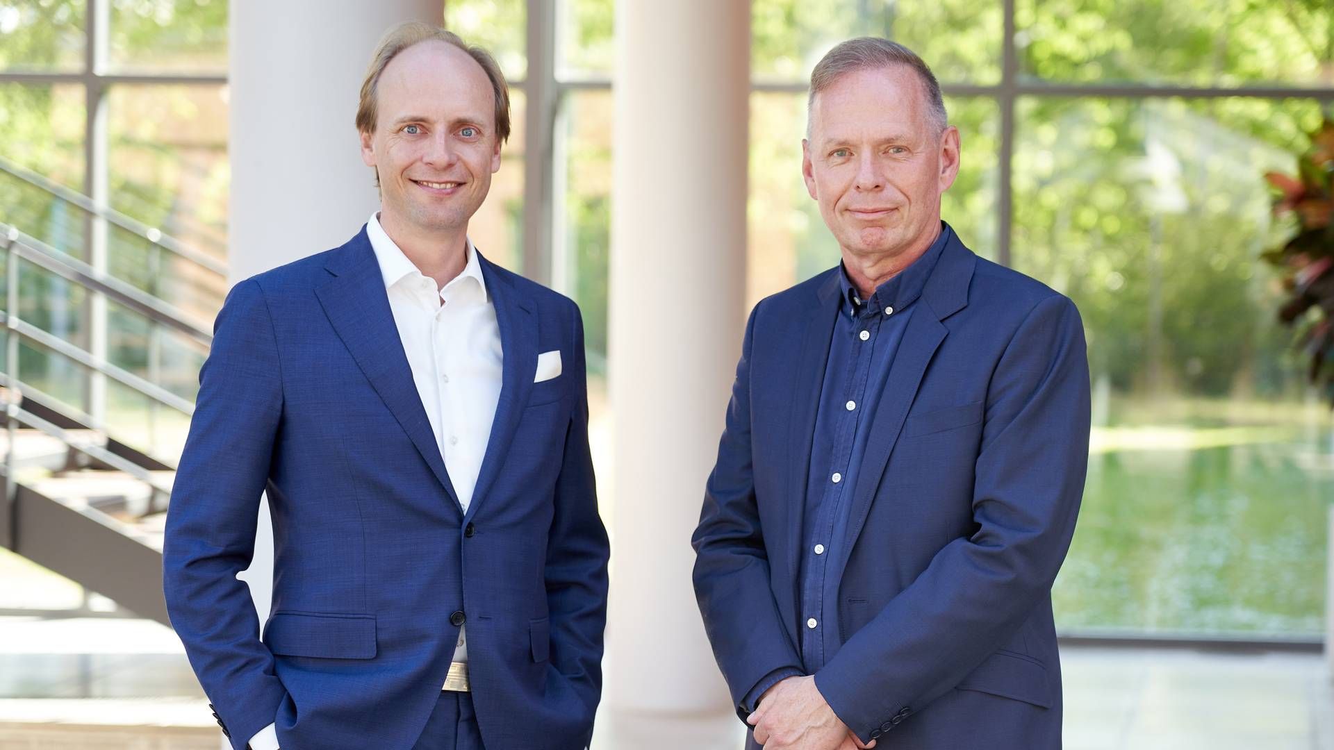 Jakob Fuhr Hansen (tv.) og Søren Christiansen (th.) stiftede Flair Capital i starten af 2023. | Foto: Pr