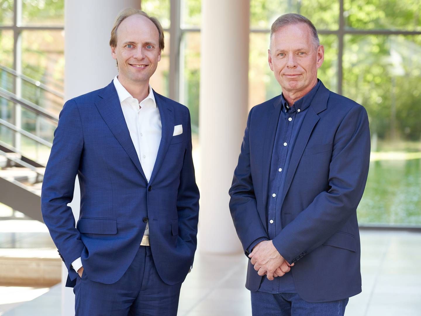 Jakob Fuhr Hansen (tv.) og Søren Christiansen (th.) stiftede Flair Capital i starten af 2023. | Foto: Pr