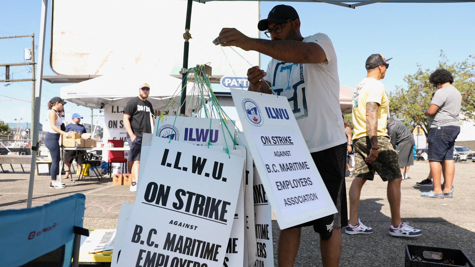 A preliminary four-year agreement has been reached between the union ILWU and the employers' association BCMEA after months of negotiations. | Photo: Chris Helgren/Reuters/Ritzau Scanpix