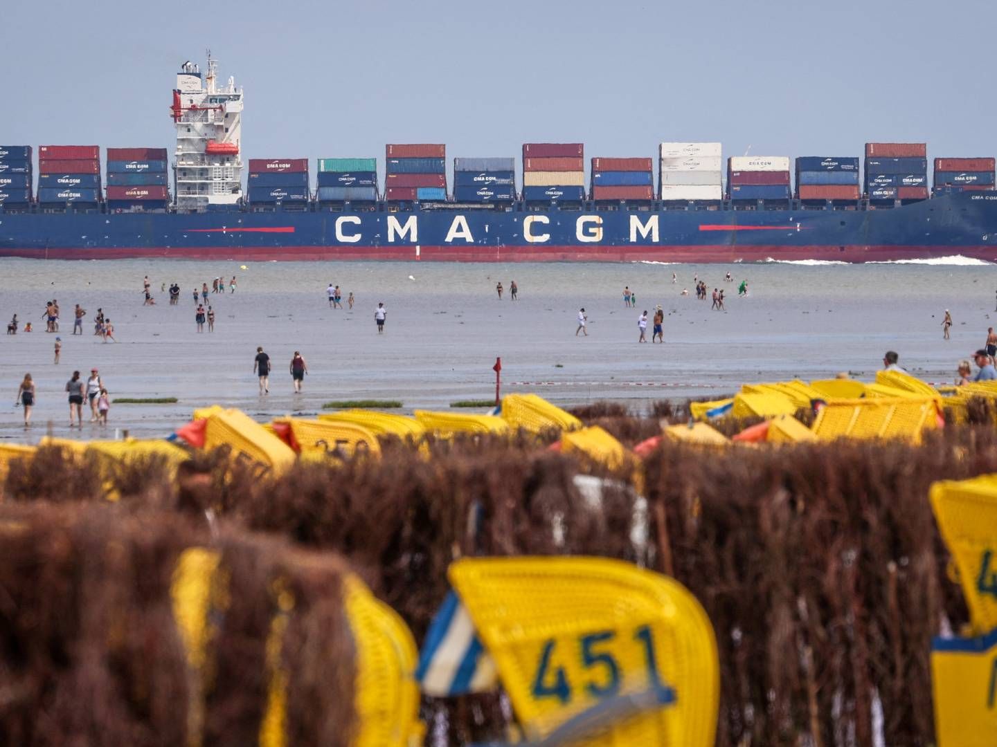 The fleet of 100 ships that will be able to run on low-emission fuels will account for 15 to 20 percent of total consumption, says Christine Cabau-Woehrel of CMA CGM. | Photo: Focke Strangmann/AFP/Ritzau Scanpix