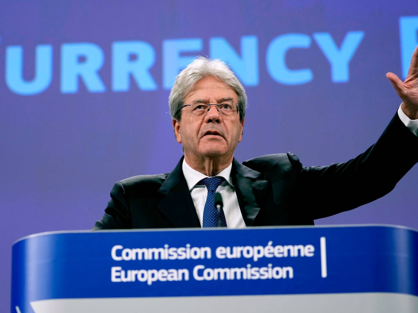 Paolo Gentiloni, EU's økonomikommissær. | Foto: Virginia Mayo/AP/Ritzau Scanpix