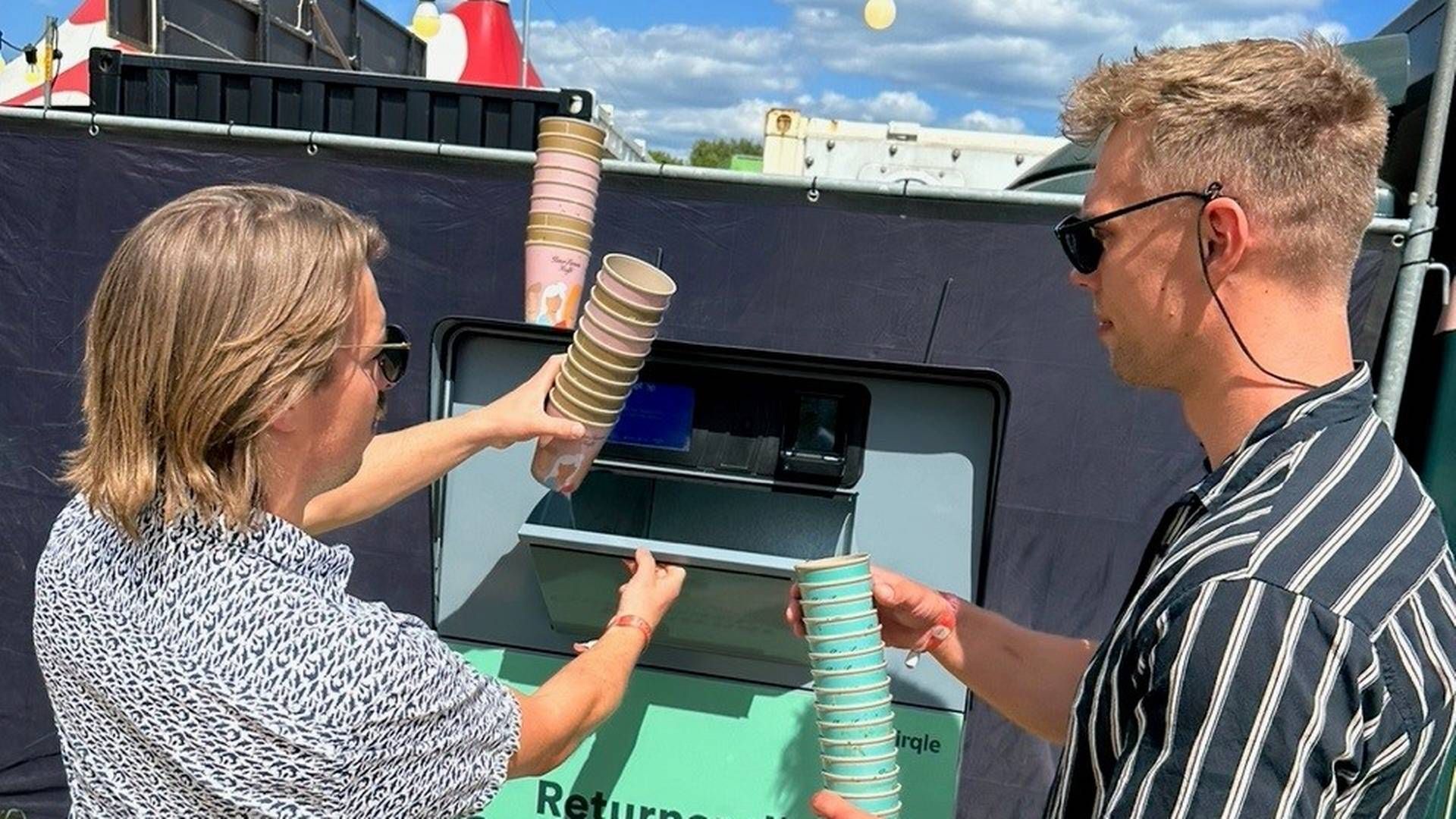Gæsterne ved Northside Festival kunne i år pante deres kaffekopper i en pantmaskine leveret af Cirqle. | Foto: Cirqle/pr