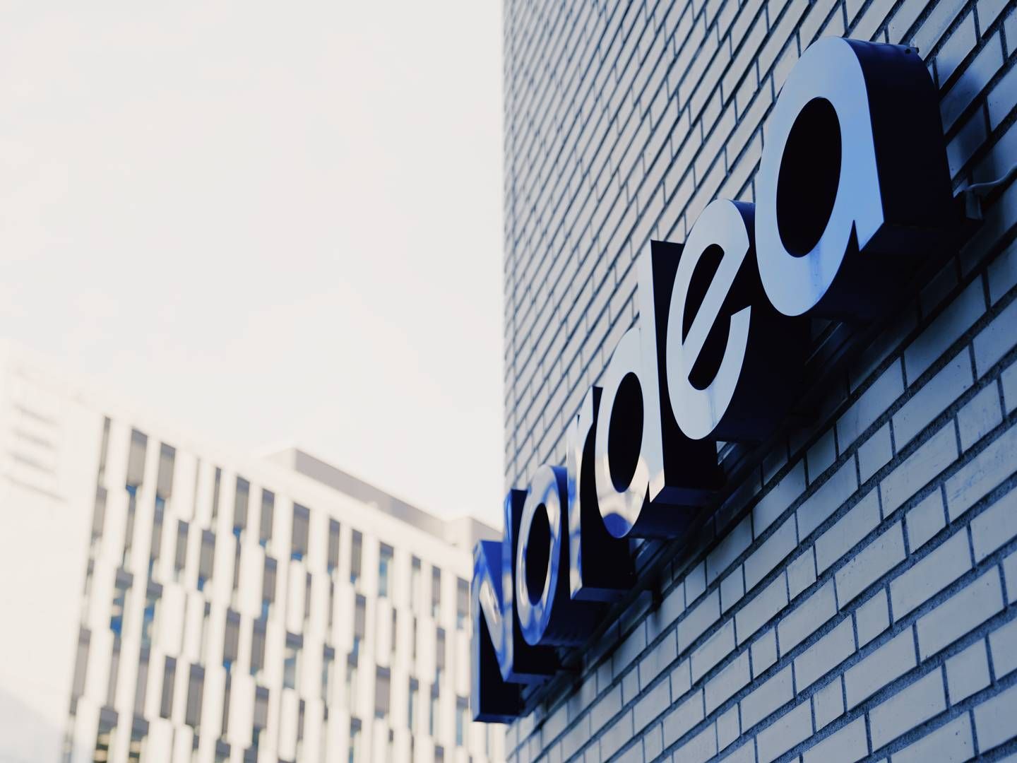 Nordea-logoen, her utenfor kontoret i Oslo. | Foto: Pr/nordea