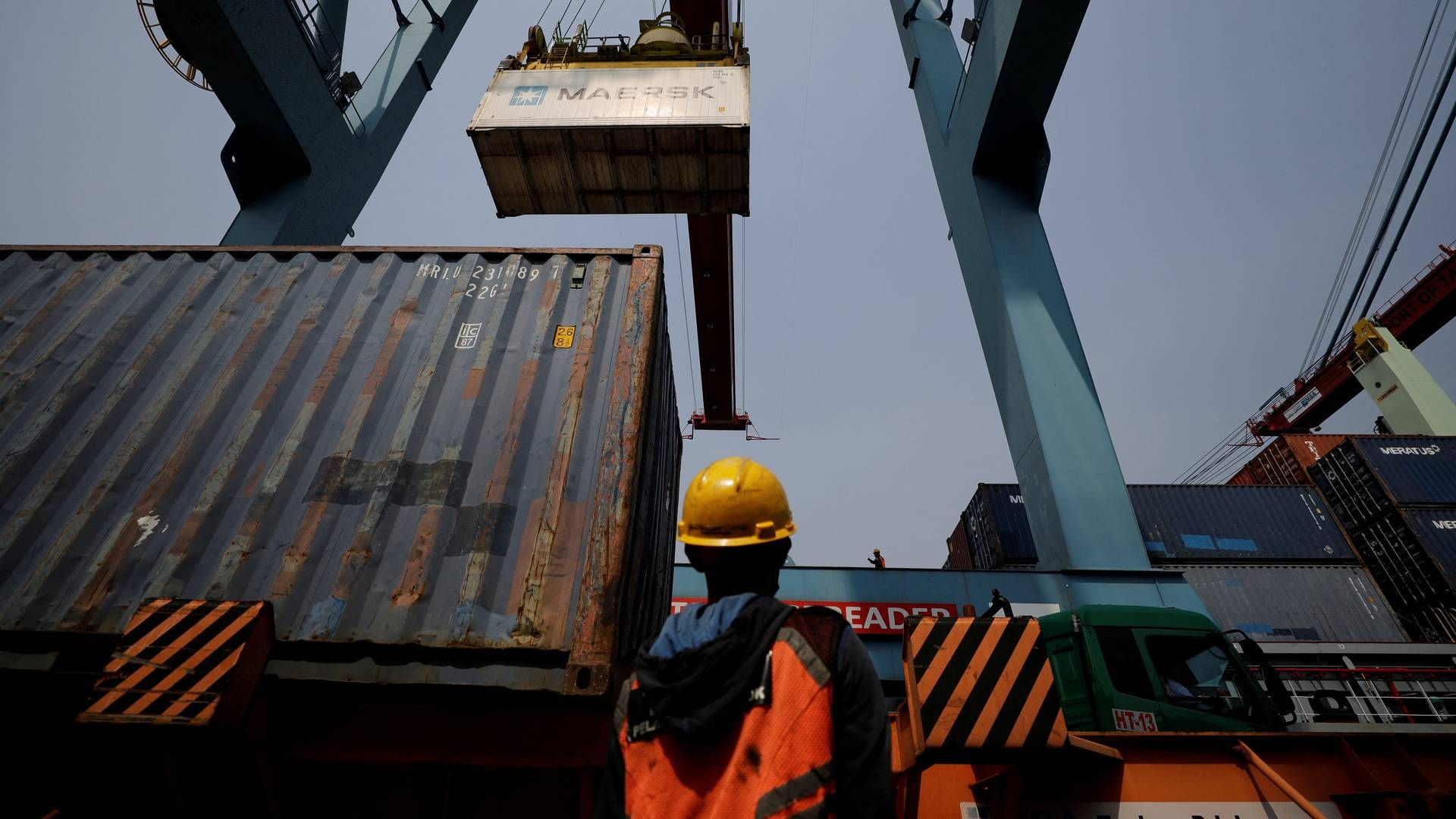 Containerrederier har typisk mest travlt fra juni til september, hvor virksomhederne køber ind til julehandlen. | Foto: Willy Kurniawan/Reuters/Ritzau Scanpix