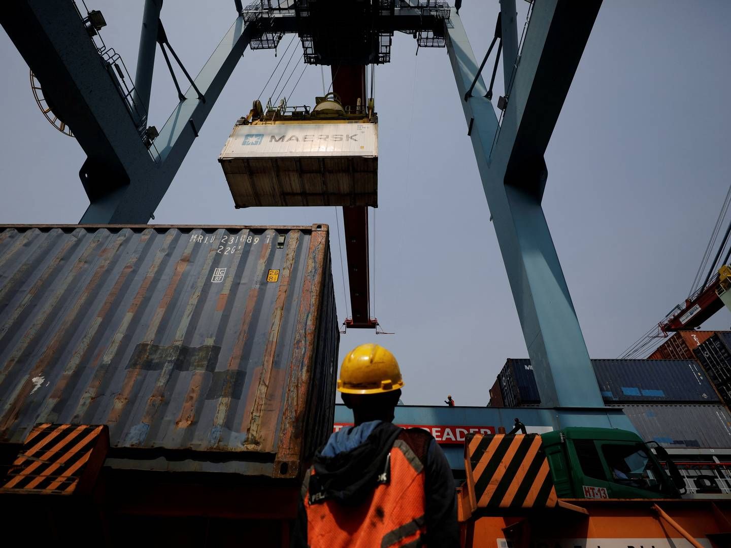 Containerrederier har typisk mest travlt fra juni til september, hvor virksomhederne køber ind til julehandlen. | Foto: Willy Kurniawan/Reuters/Ritzau Scanpix
