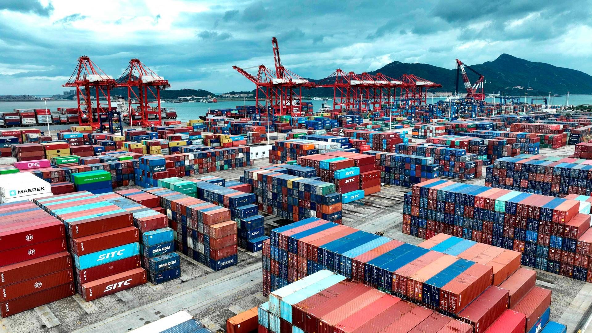 Spotpriserne på containerfragt er faldet en smule siden sidste uge. | Foto: Stringer/AFP/Ritzau Scanpix