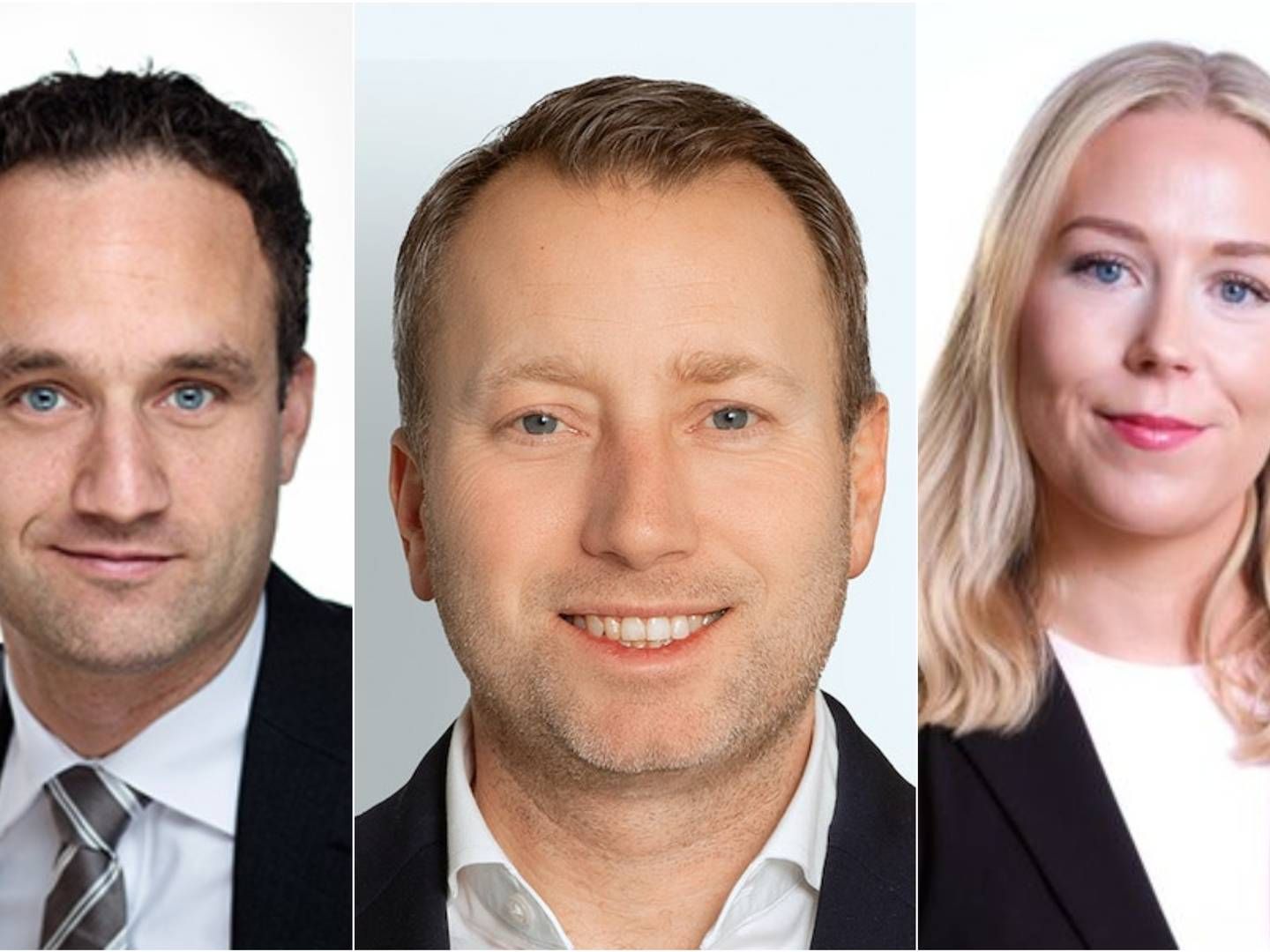I OVERSIKTEN: Advokatene Simen Mejlænder (t.v.), Snorre Valdimarsson og Ida Johanne Bohmann. | Foto: Wiersholm / Thommessen / CMS Kluge