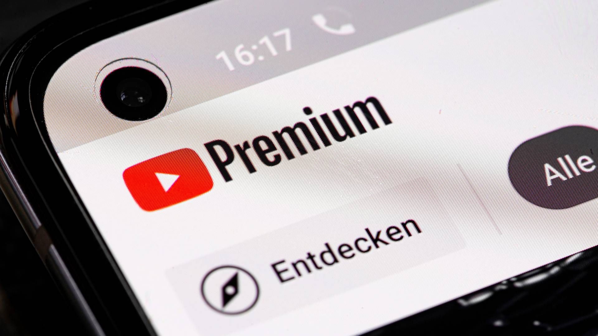 Youtube Premium blev lanceret i 2017 som udløber af det tidligere Youtube Red, der blev lanceret i 2015. | Foto: Fabian Sommer/AP/Ritzau Scanpix