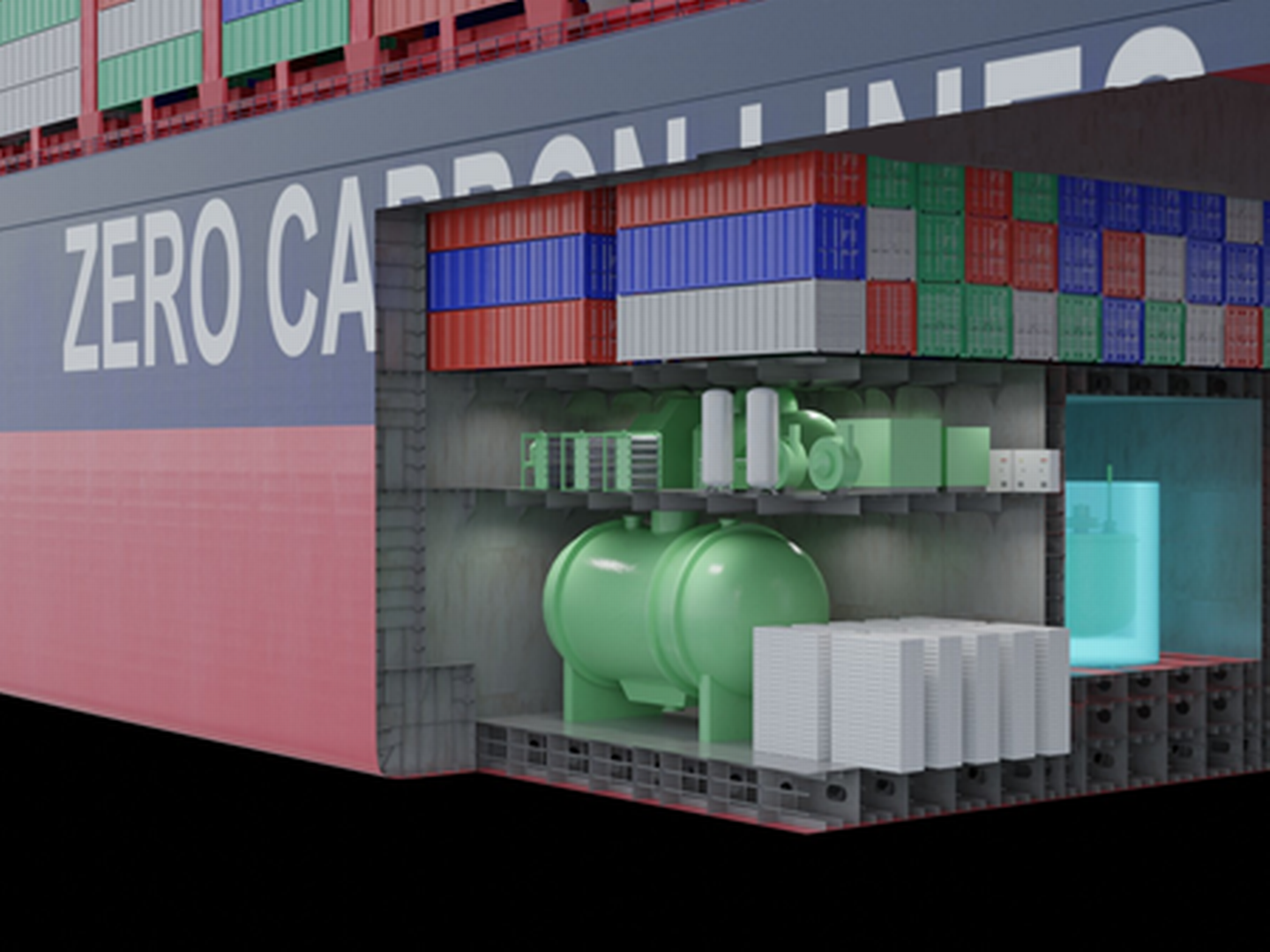 ABS har lavet et konceptdesign, der viser, hvordan en reaktor ombord på et skib kunne se ud. | Foto: Illustration/ABS