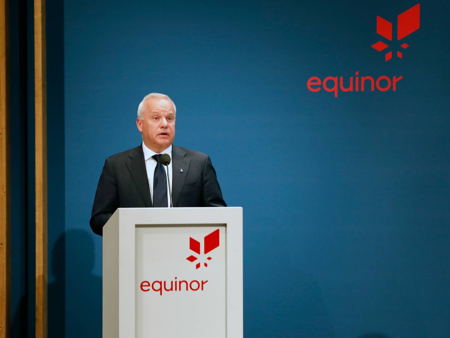 Norske Equinor realiserede lavere priser i andet kvartal, men fik mere produktion ud af sine felter. Her adm. direktør Anders Opedal. | Foto: Equinor