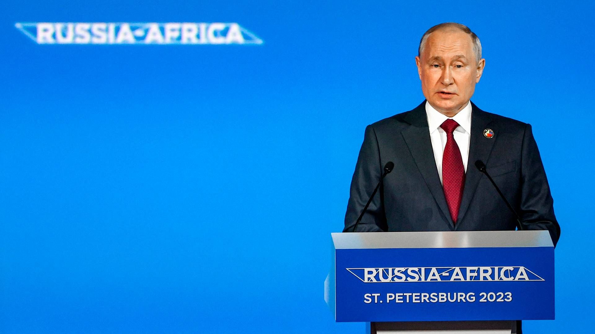 Putin lover gratis korn til en række afrikanske lande på topmøde i Skt. Petersborg. | Foto: Yegor Aleyev