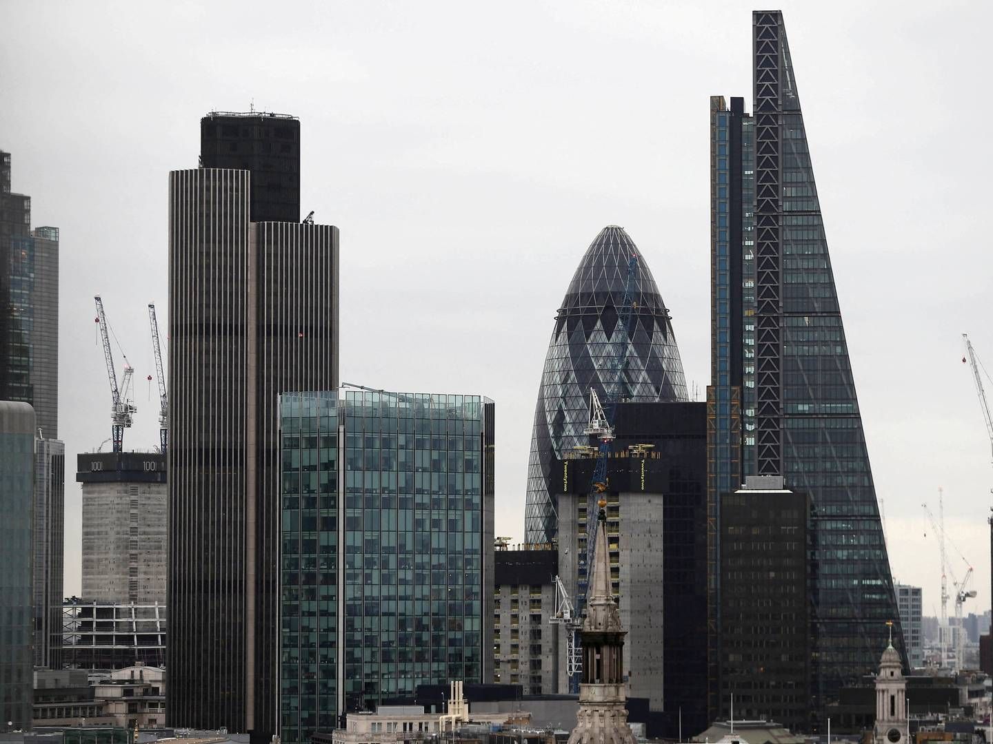 LAVT NIVÅ: Storbritannia og spesielt hovedstaden London er fortsatt Europas største eiendomsmarked til tross for tilbakegangen. Norge befinner seg på 11. plass i Europa ifølge MSCI. | Foto: Neil Hall