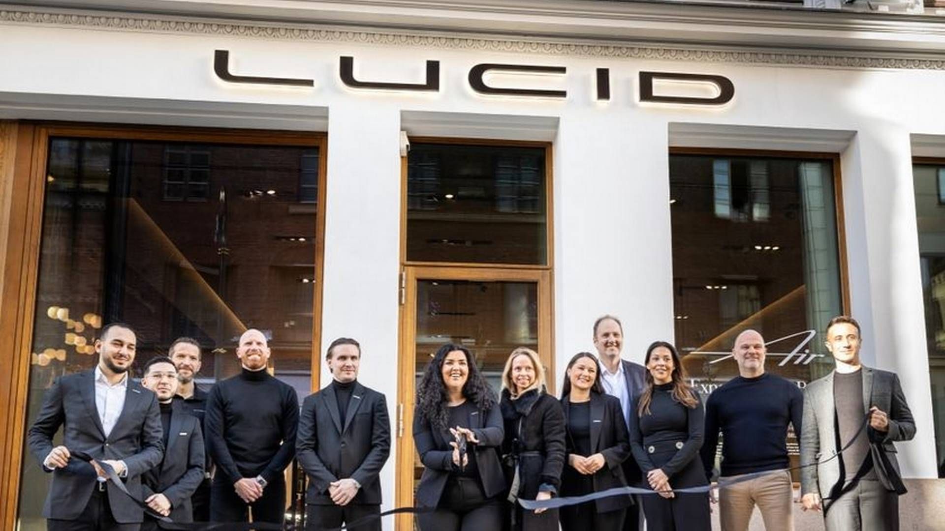 MOT REKORDER: Promenaden Oslo Fashion District går mot rekorder. Bilde fra åpningen av Lucid Motors butikk i Karl Johans Gate. | Foto: Knut Neerland / Magent Fotografer