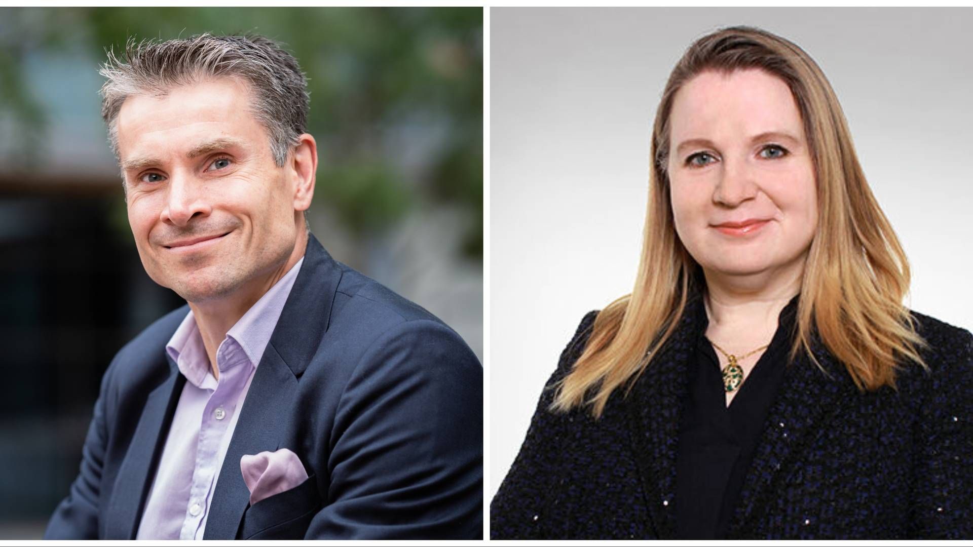 Jan von Gerich, chief strategist, global research at Nordea Markets and Anna Hyrske, principal responsible investment specialist at the Bank of Finland. | Photo: PR Nordea and Bank of Finland.