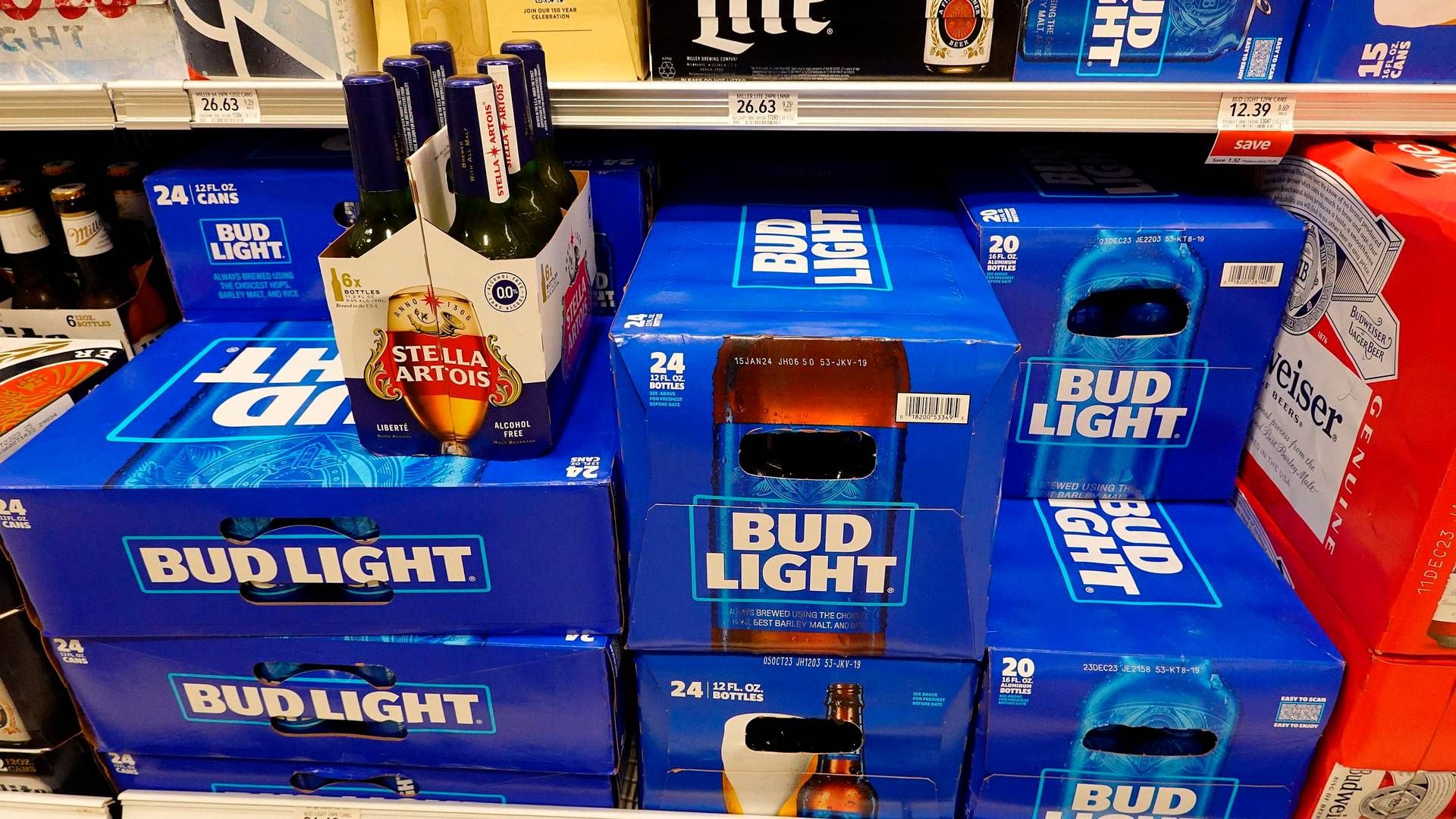 Øldåse-producenten Ball Corp misser i forbindelse med boykottet af øllen Bud Light sine forventninger til andet kvartals omsætning med 13,7 pct., blandt andet som konsekvens af faldende salg til AB Inbev. | Foto: Joe Raedle/afp/ritzau Scanpix