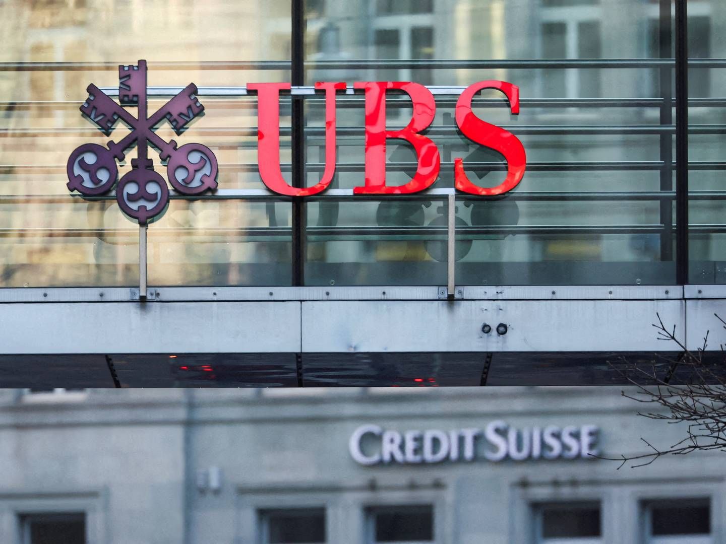 UBS har kjøpt opp Credit Suisse og leverer rekordresultat - vil si opp 3000 ansatte fremover. | Foto: Denis Balibouse